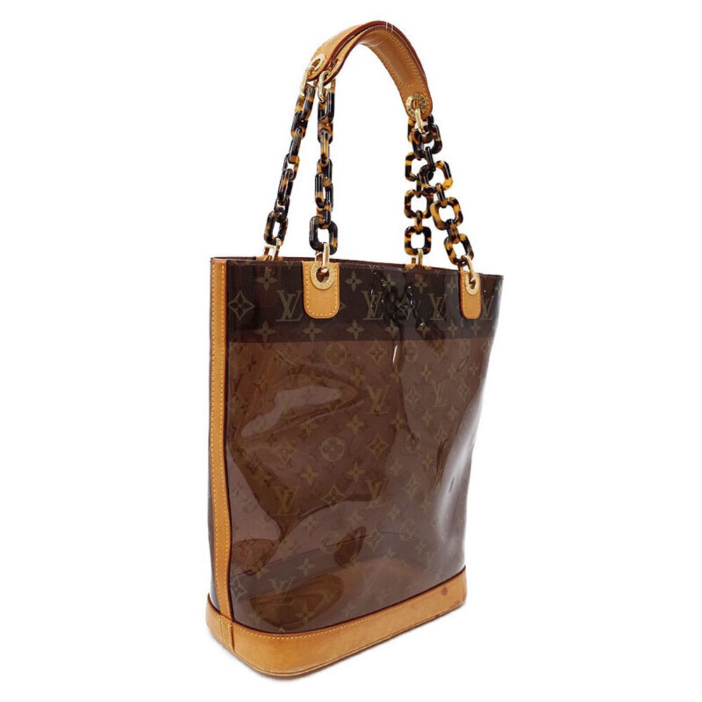 Louis Vuitton Shoulder Cabas Ambre Vinyl bag Monogram tote Brown